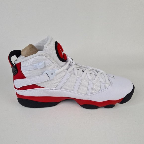 Nike Air Jordan 6 Rings Men Shoes Basketball White Leather - Picture 4 of 13